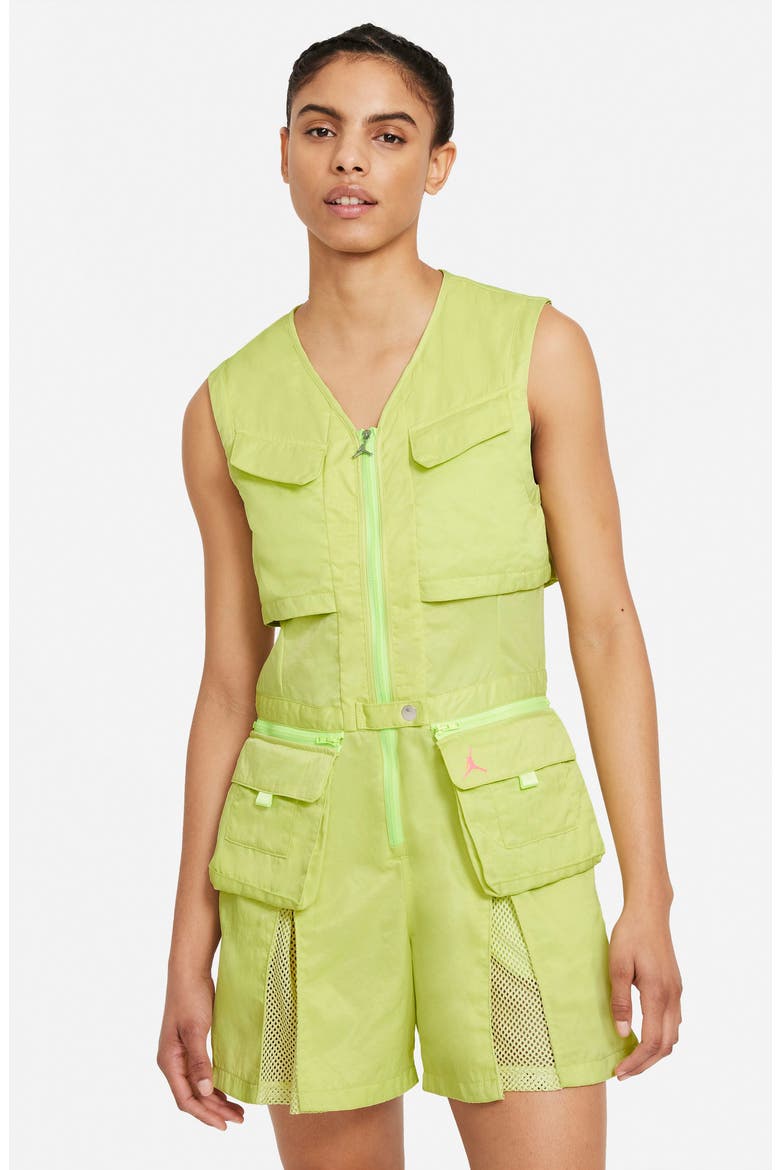 Heatwave Sleeveless Flight Suit Romper, Alternate, color, LIMELIGHT/ LIFE LIME