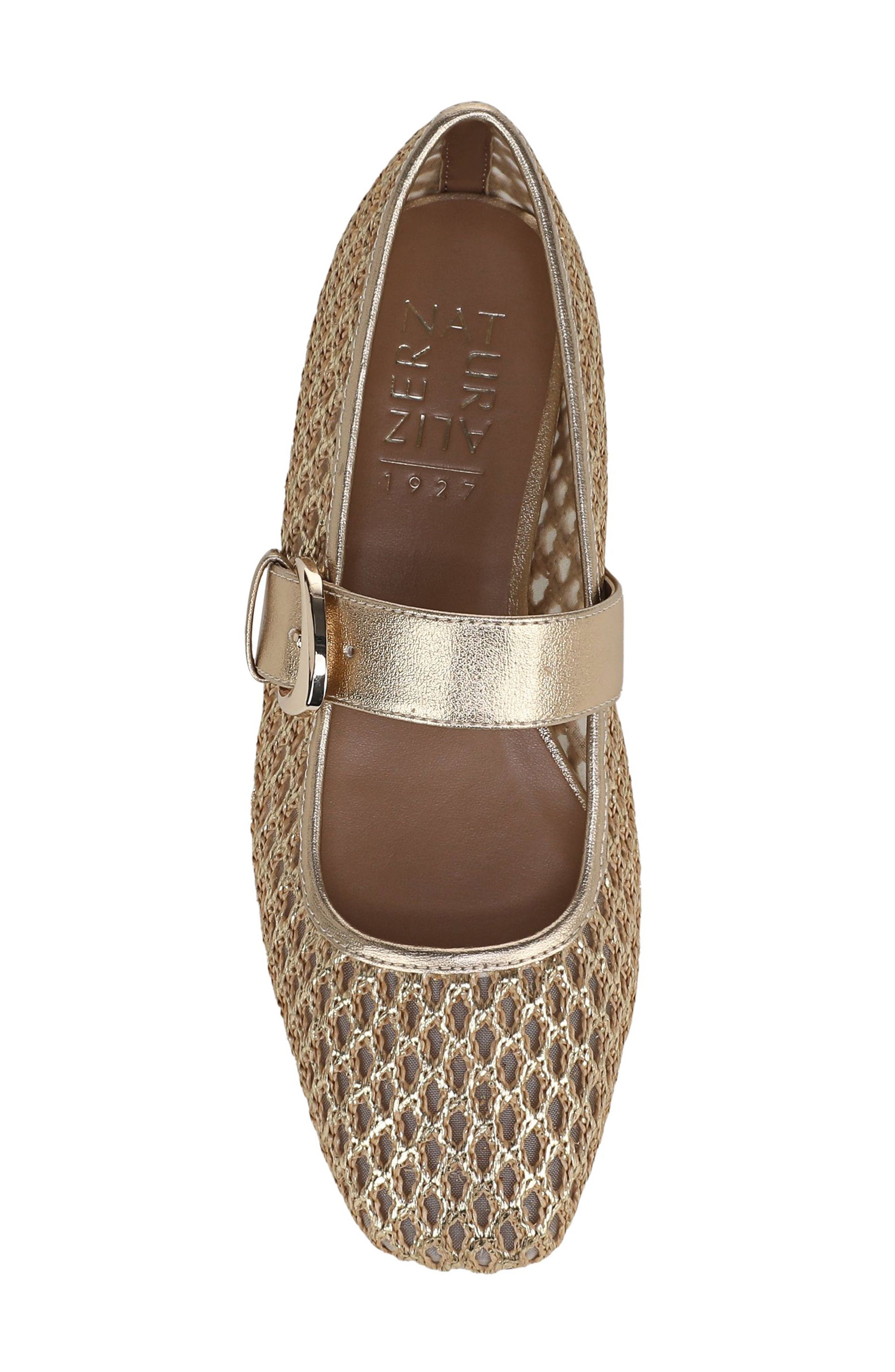 Cosmic Mary Jane Flat, Alternate, color, TAN GOLD/ LIGHT CHAMPAGNE