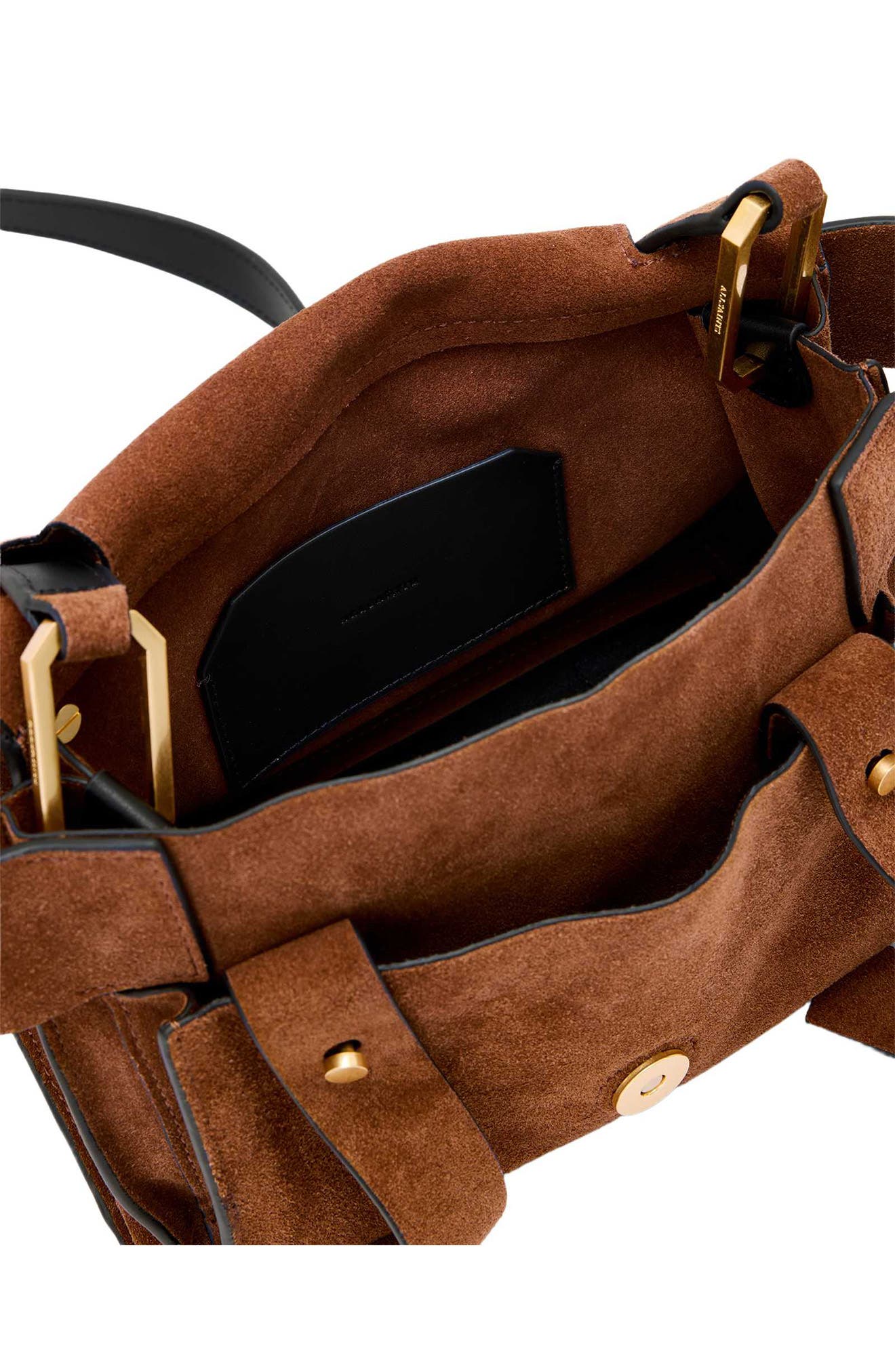 Mini Ursa Suede Crossbody Bag, Alternate, color, COGNAC BROWN