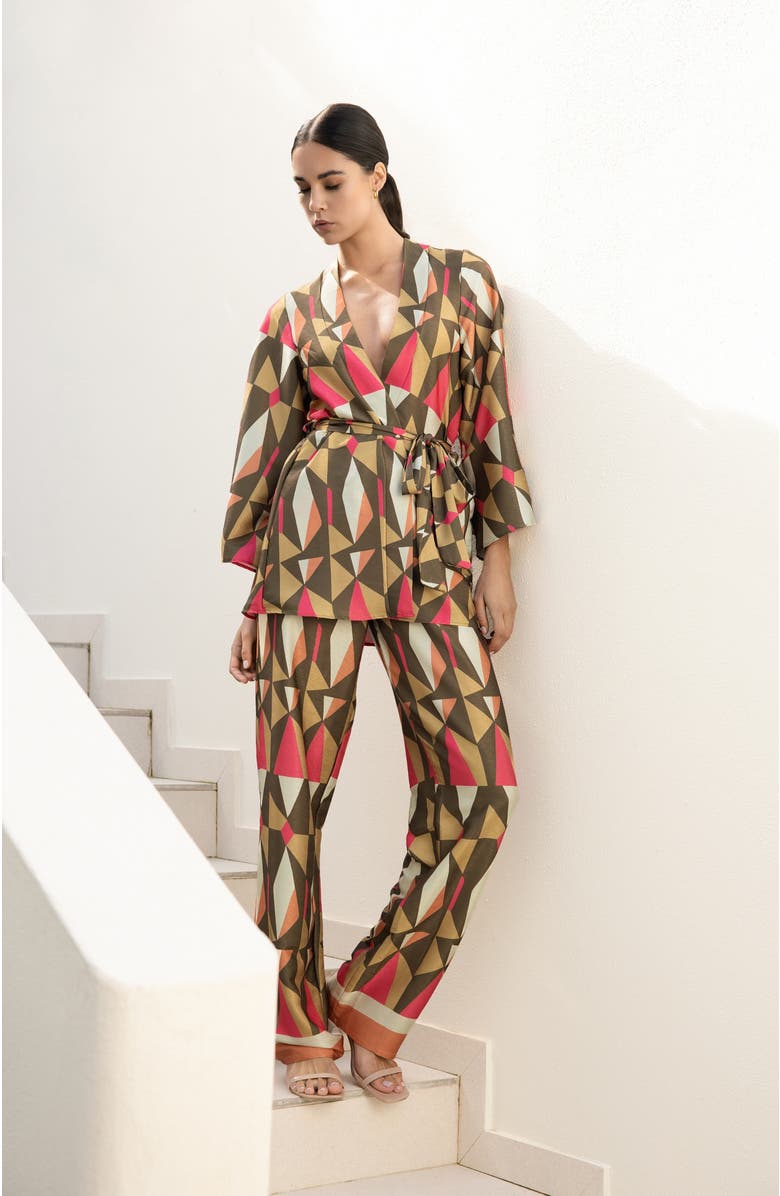 DIARRABLU Short Duster in Caru Olive, Alternate, color, Caru Olive