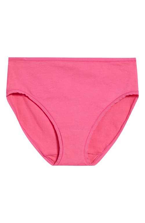 Natori Bliss Bare Cotton Hipster Briefs In Pink