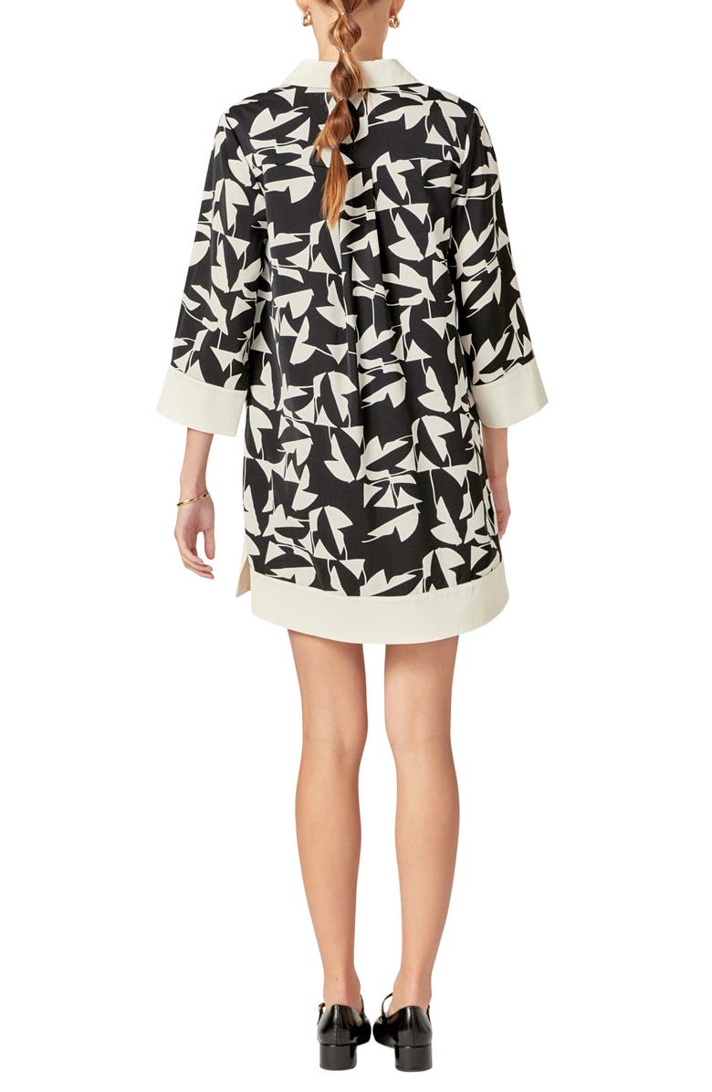 English Factory Print Tunic Dress, Alternate, color, 