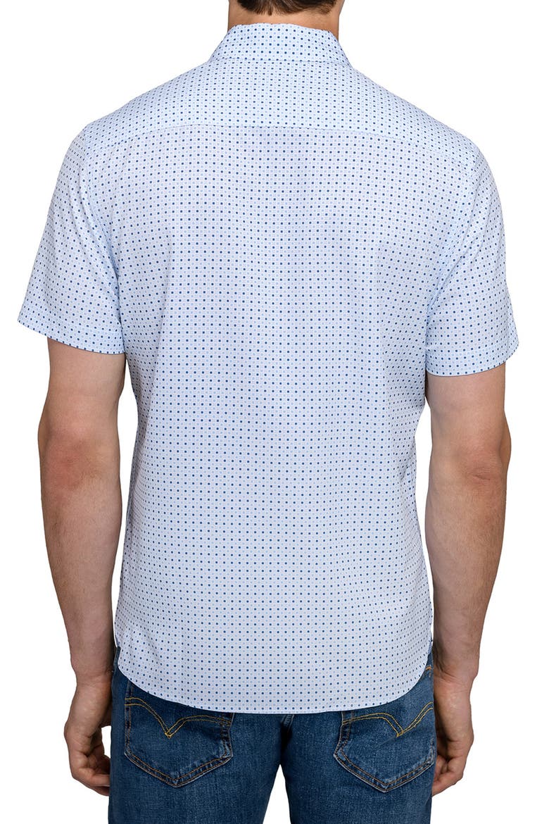 Dash Duo Woven Short Sleeve Basic, Alternate, color, WHITE/BLUE