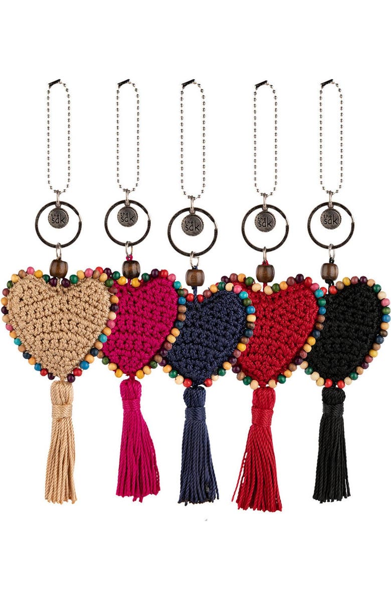 The Sak Yarnicharmz Crochet Heart Dangle, Alternate, color,