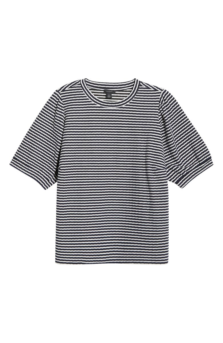 Halogen<sup>®</sup> Stripe Puff Sleeve T-Shirt, Main, color, Baritone Blue