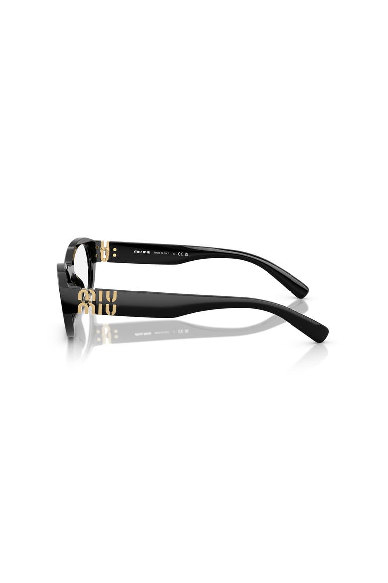 53mm Irregular optical glasses, Alternate, color, Black