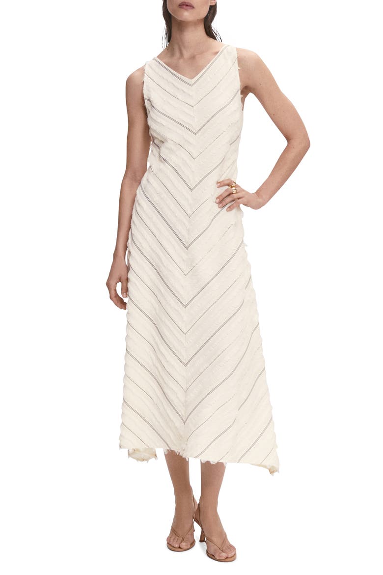 Sleeveless A-Line Dress, Main, color, LIGHT BEIGE