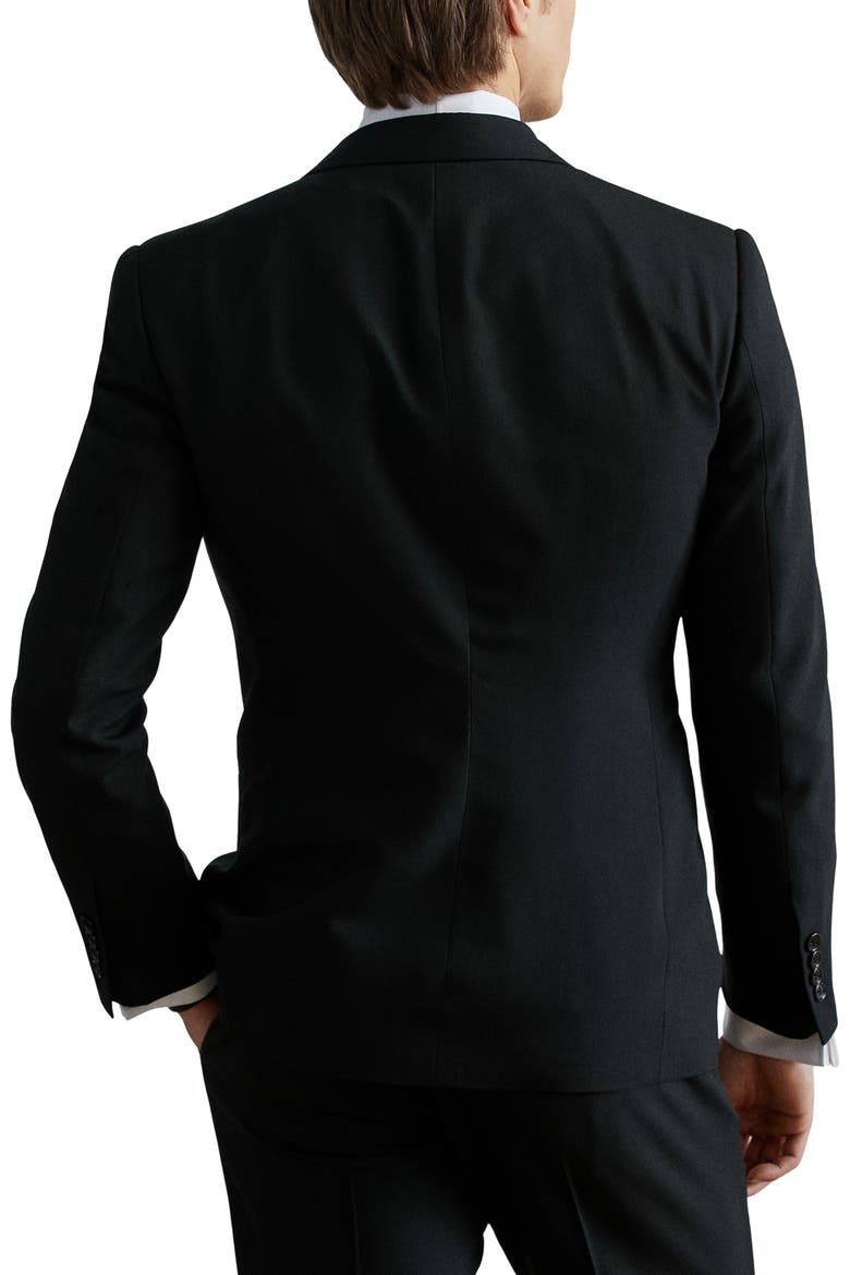 Gregory Hand Tailored Wool Tuxedo, Alternate, color, BLACK