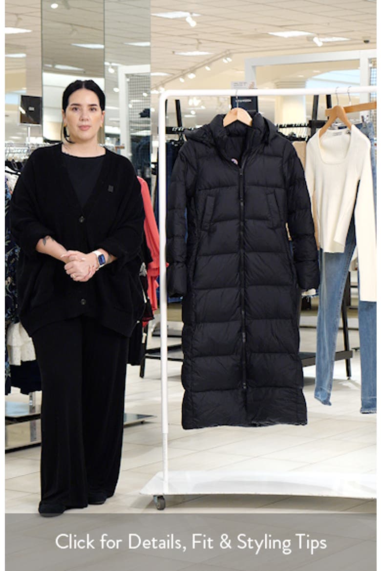 Mystique Tonal Label 750 Fill Power Down Long Puffer Coat video