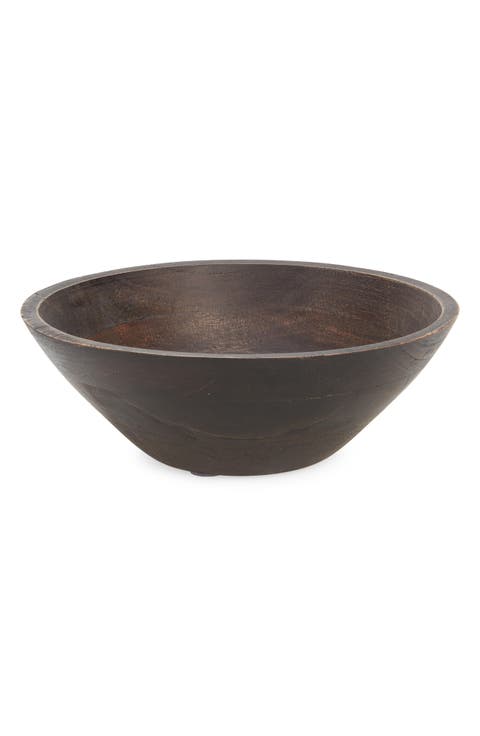 10-Inch Acacia Wood Serving Bowl