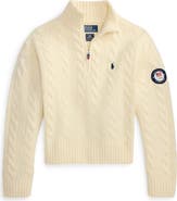 Polo Ralph Lauren Team USA Cable Stitch Half Zip Pullover