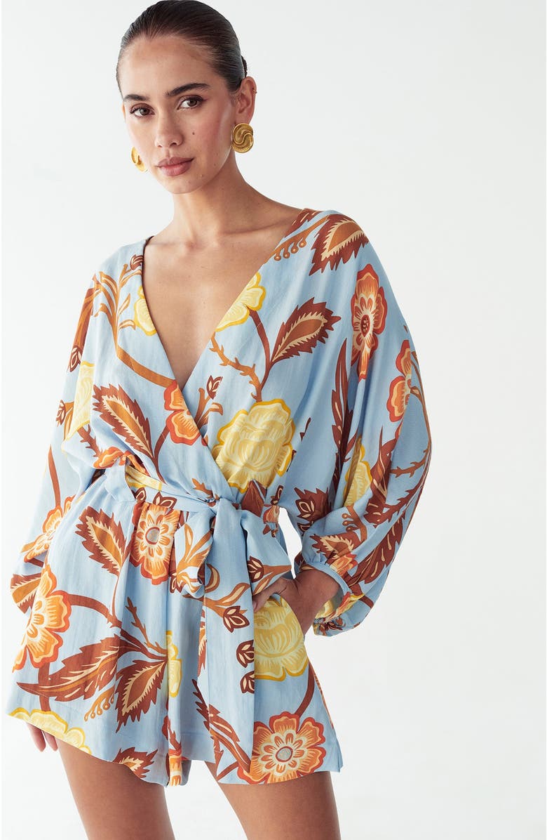 ST MRLO Maya Romper, Alternate, color, Coastal Floral