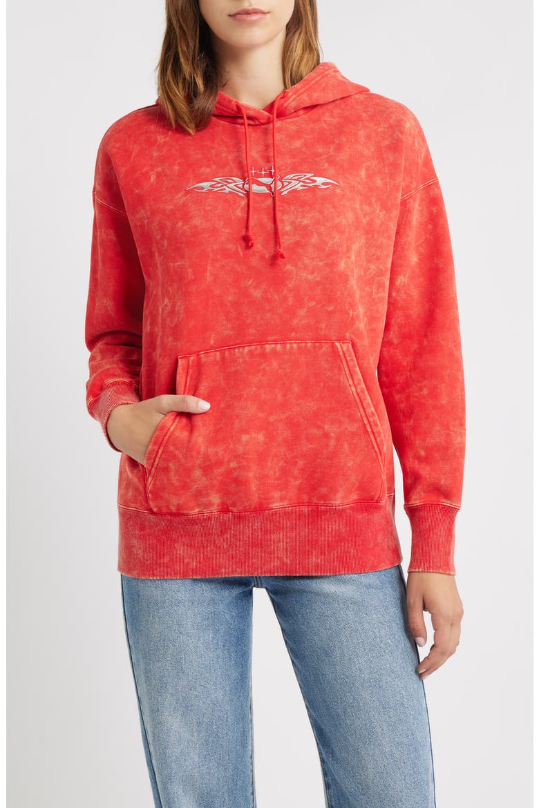 Street X Relaxed Graphic Hoodie, Main, color, FOR ALL TIME RED