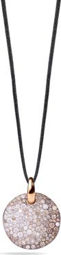 Pomellato Sabbia White & Brown Diamond Pendant Necklace