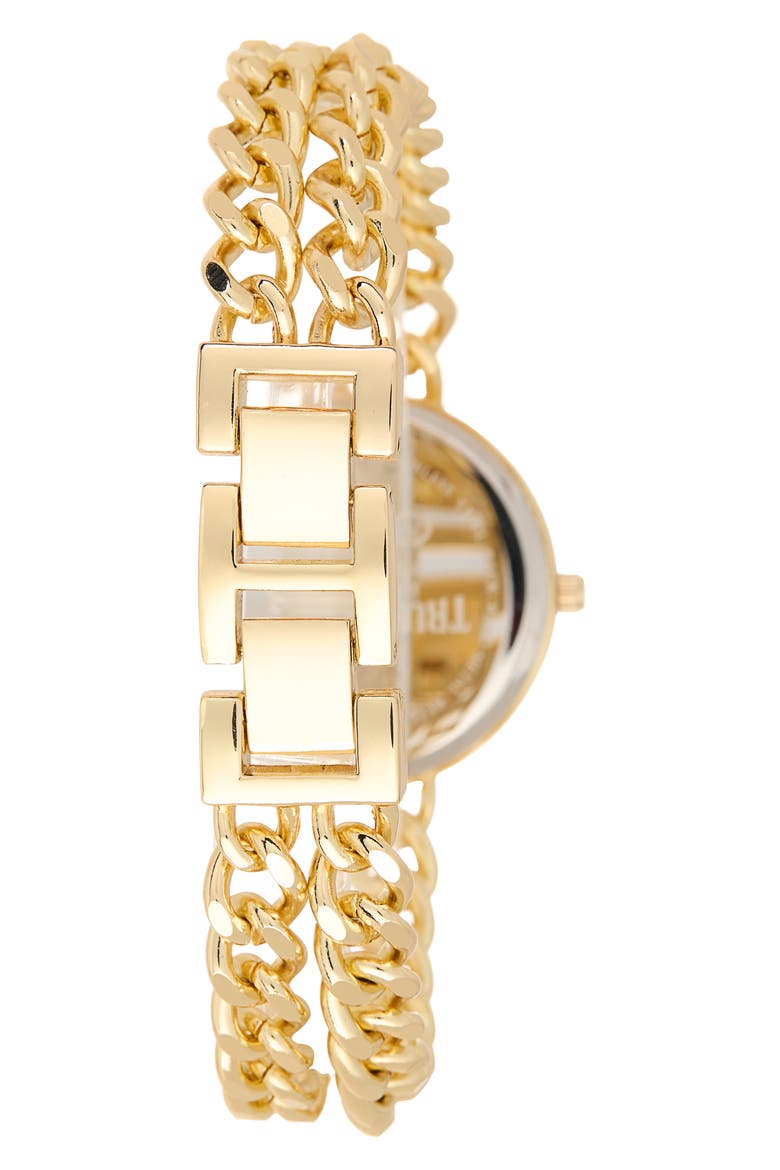 Double Link Crystal Bracelet Watch, 32.1mm & Assorted Bracelets Set, Alternate, color, GOLD