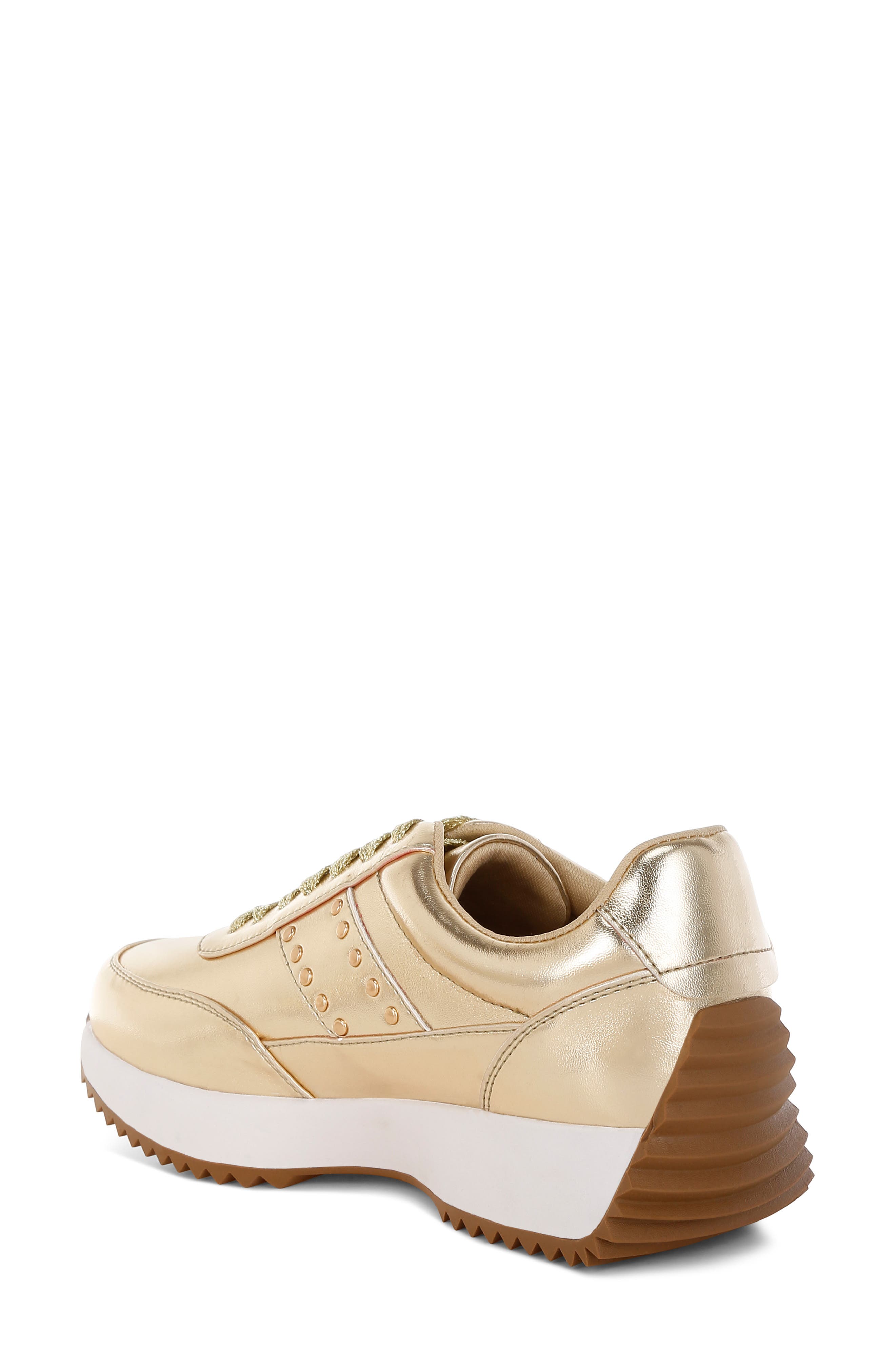 Rag & Co Mujori Sneaker, Alternate, color, Gold