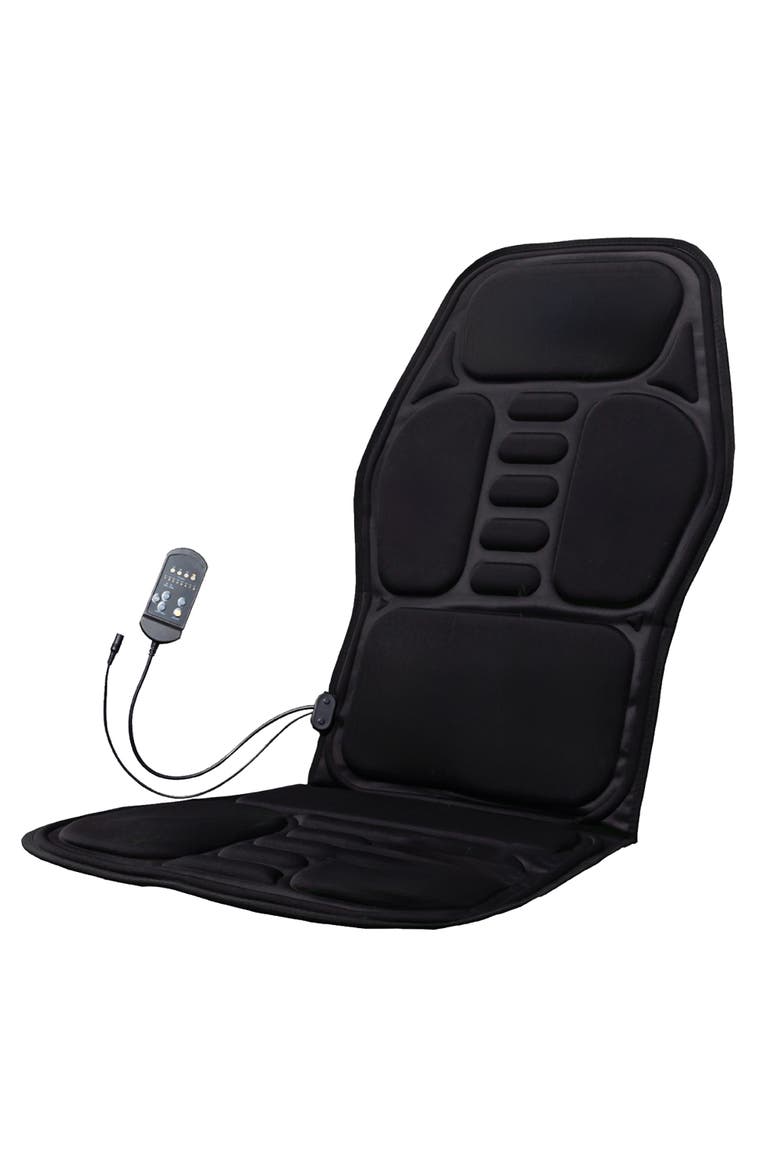 Chair Cushion With Heat and Vibration, Main, color, Black