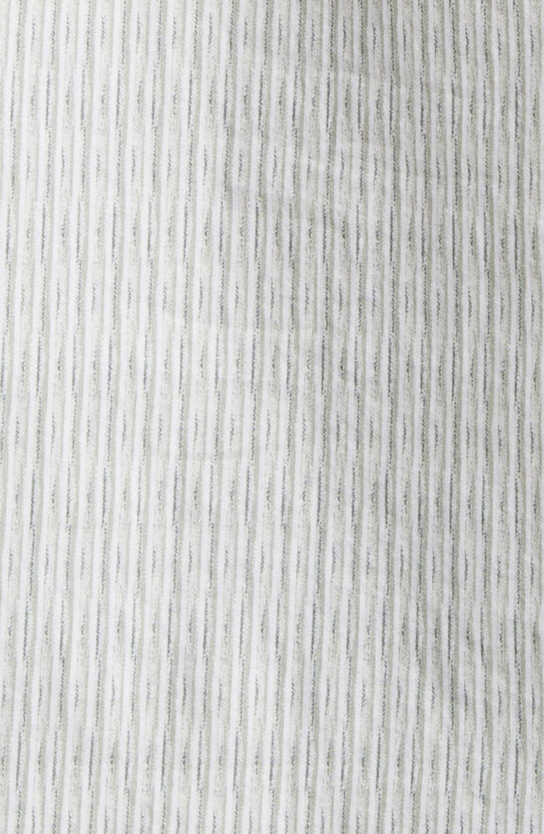 Robert Barakett Bass Stripe Short Sleeve Button-Up Shirt, Alternate, color, Light Olive