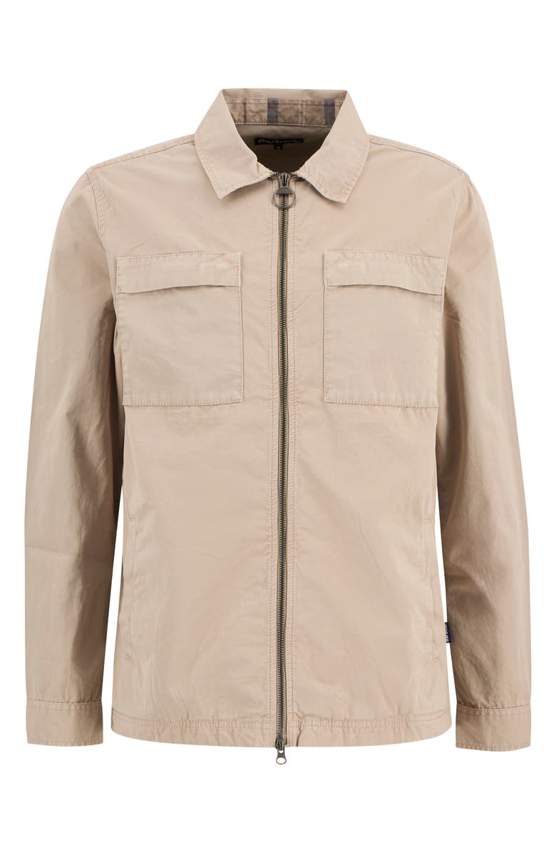 Barbour Glendale Zip Overshirt, Alternate, color, Concrete