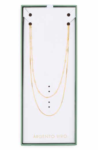 Set of 2 Layered Slinky Chain Necklaces