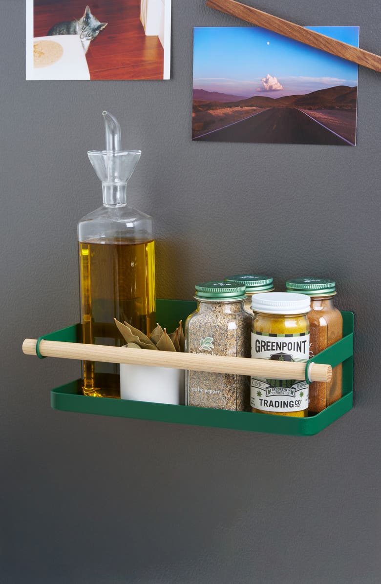 Yamazaki Magnetic Storage Caddy, Alternate, color, Forest Green
