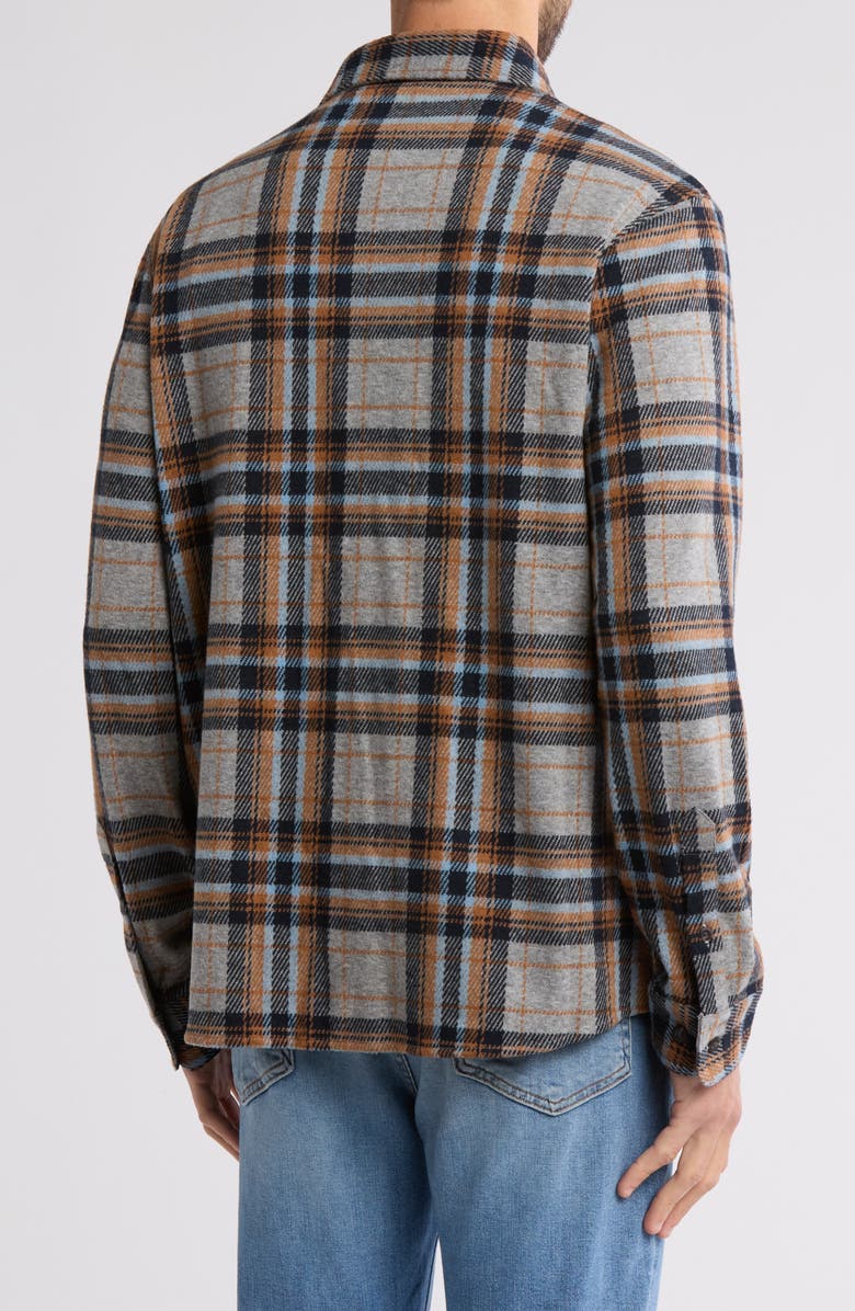 7 Diamonds Generation Plaid Stretch Button-Up Shirt, Alternate, color, Grey
