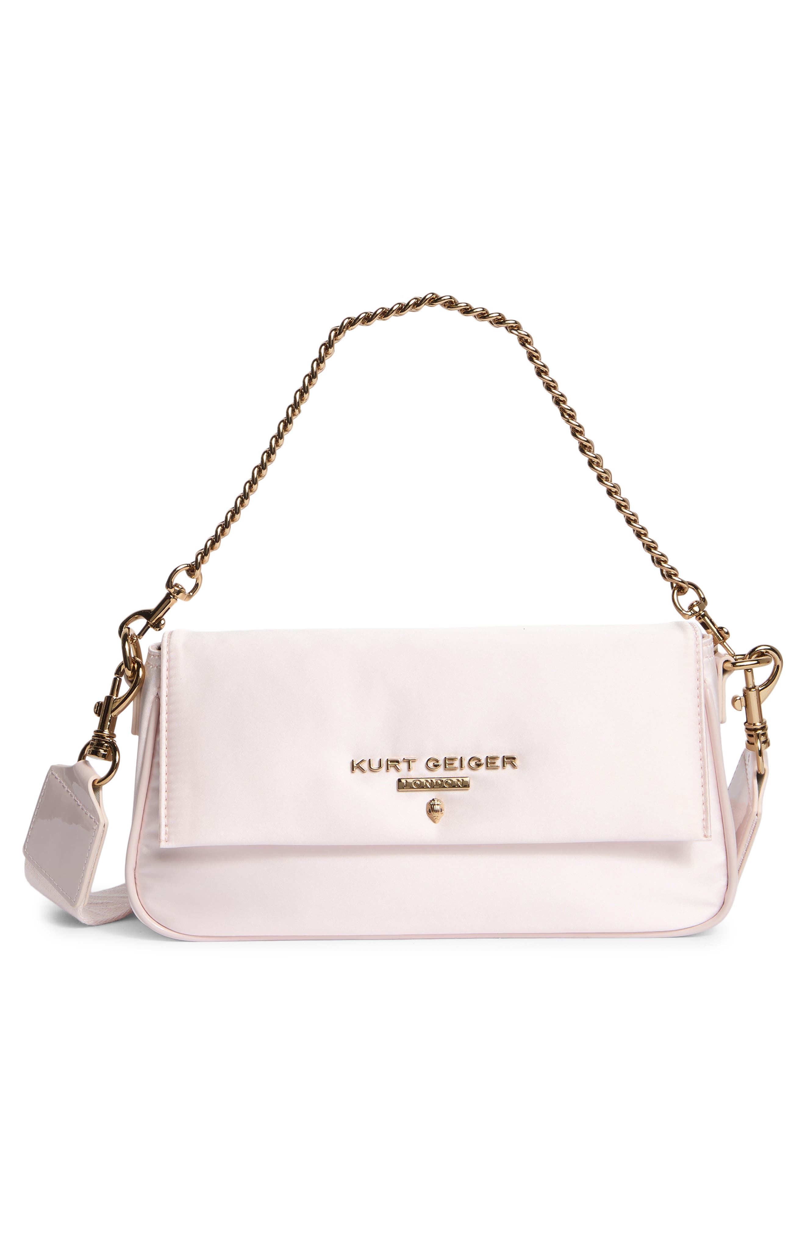 Kurt Geiger London Portobello Flap Crossbody Bag, Alternate, color, Pale Pink