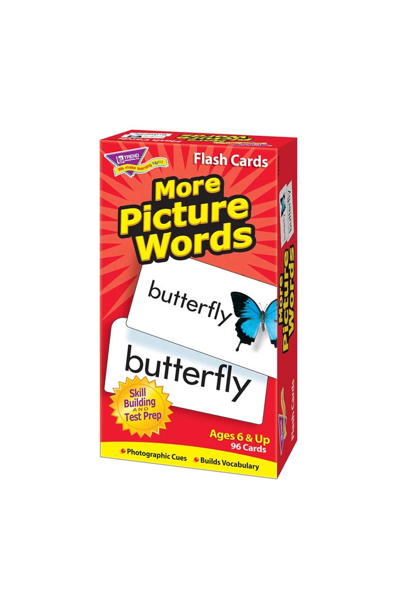 TREND Enterprises More Picture Words Skill Drill Flash Cards, Alternate, color, Multicolored