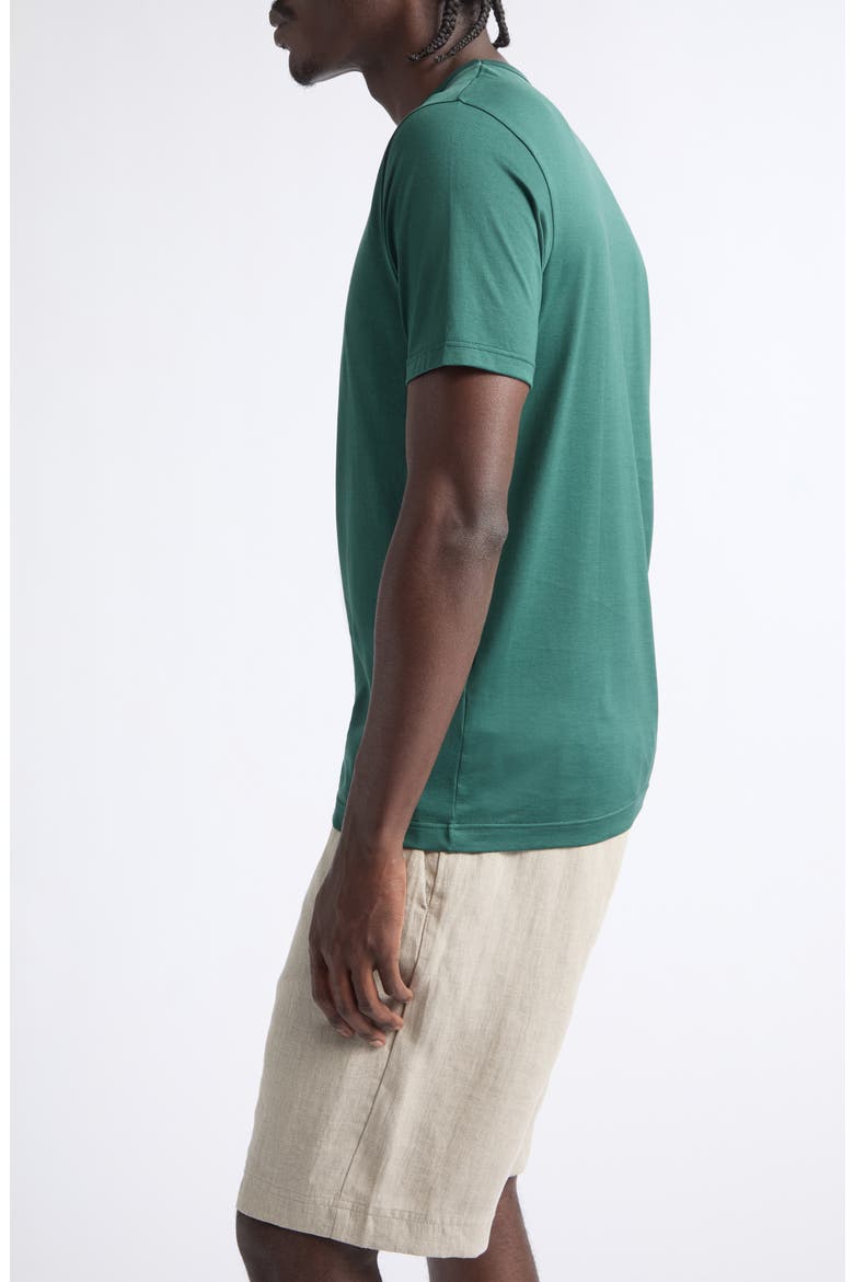 Cotton Crewneck T-Shirt, Alternate, color, FOREST