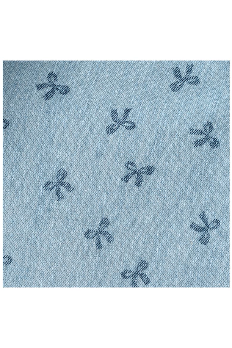 Bow Chambray Tiered Dress, Alternate, color, BLUE BOWS