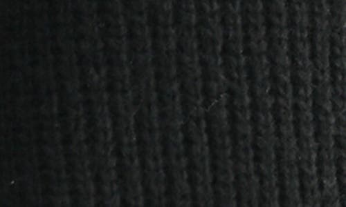 Lush Contrast Rosette Trim Cardigan Sweater In Black