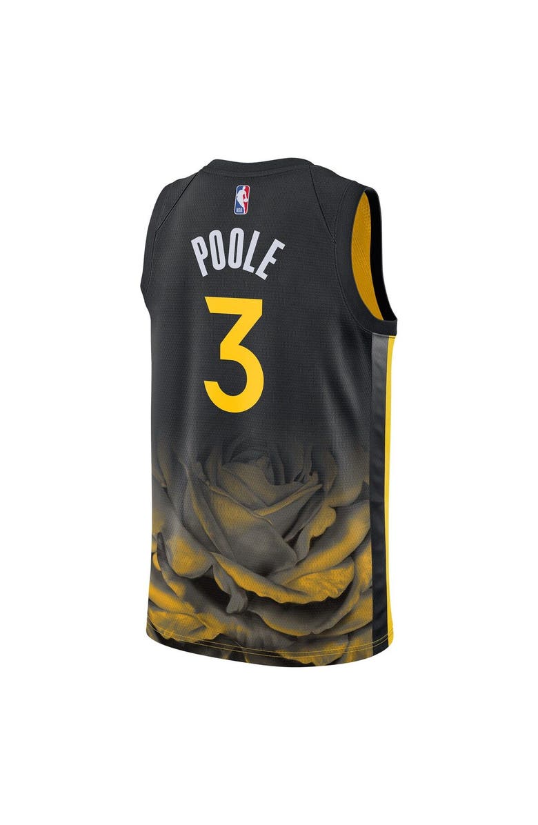 Nike Unisex Nike Jordan Poole Black Golden State Warriors 2022/23 Swingman Jersey - City Edition, Alternate, color,