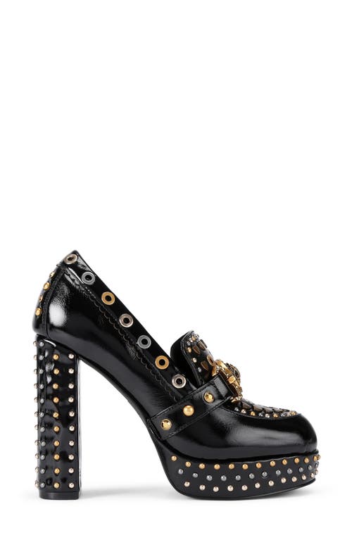 Kurt Geiger London Mansion Platform Loafer Pump In Black