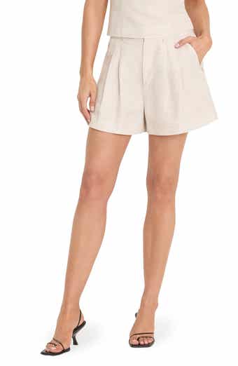 Pleated Tencel™ & Linen Trouser Shorts