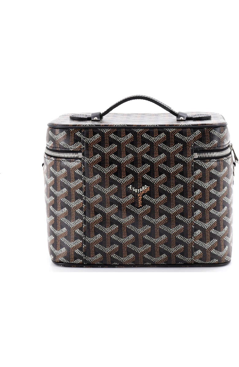 Pre-Owned Goyard Muse Vanity Case Coated Canvas, Alternate, color, Black