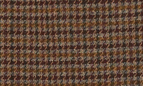 Weekend Max Mara Houndstooth Wool-blend Mini Skirt In Brown