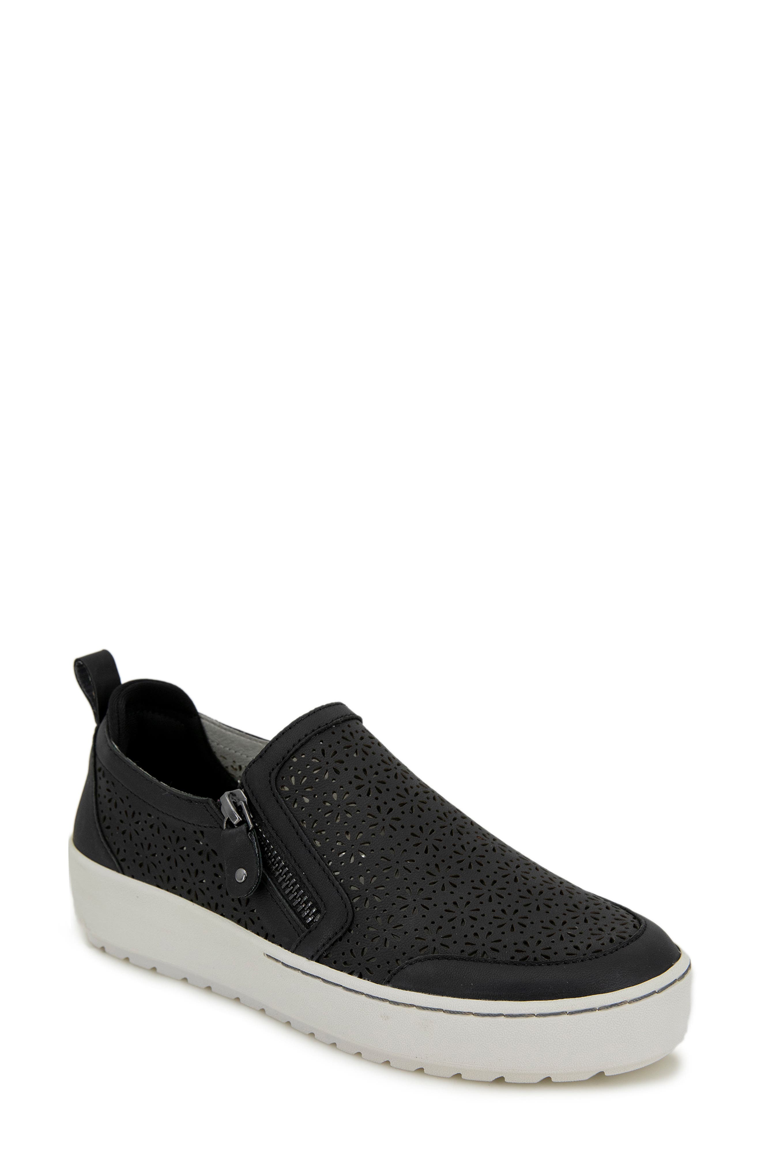 Jambu July Side Zip Sneaker, Main, color, Black