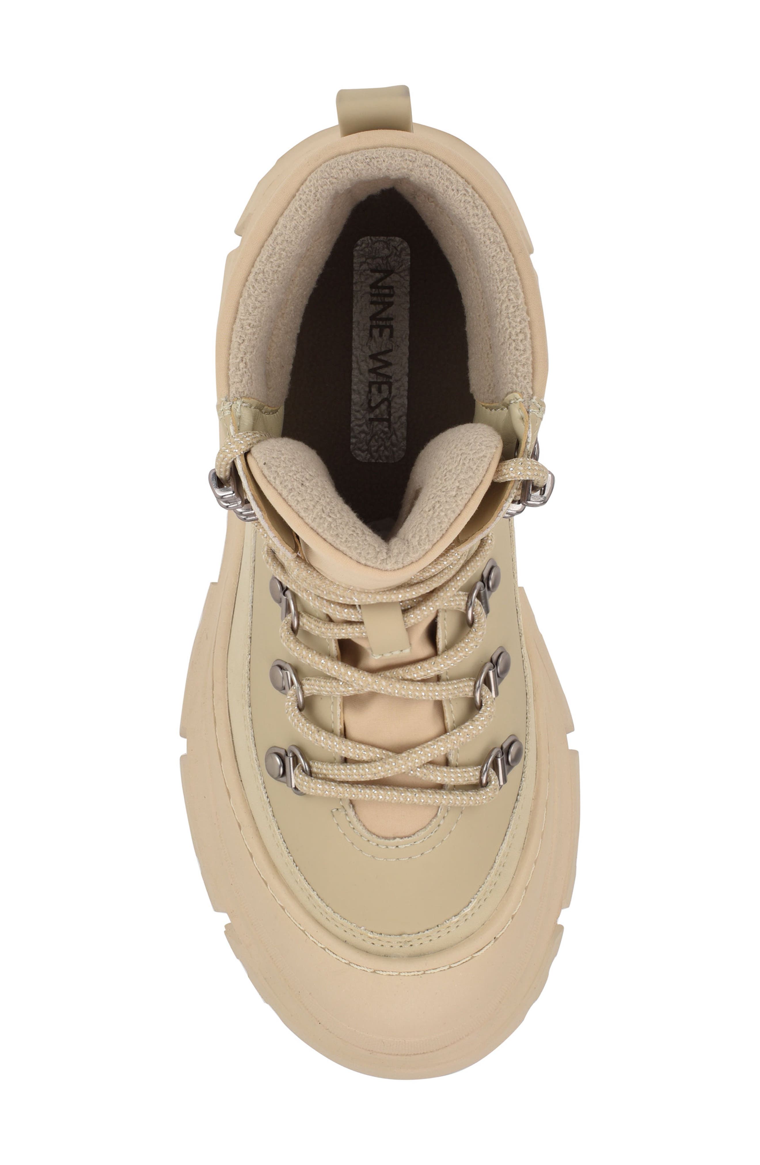 Nine West Budde Lug Sole Bootie, Alternate, color, Light Natural