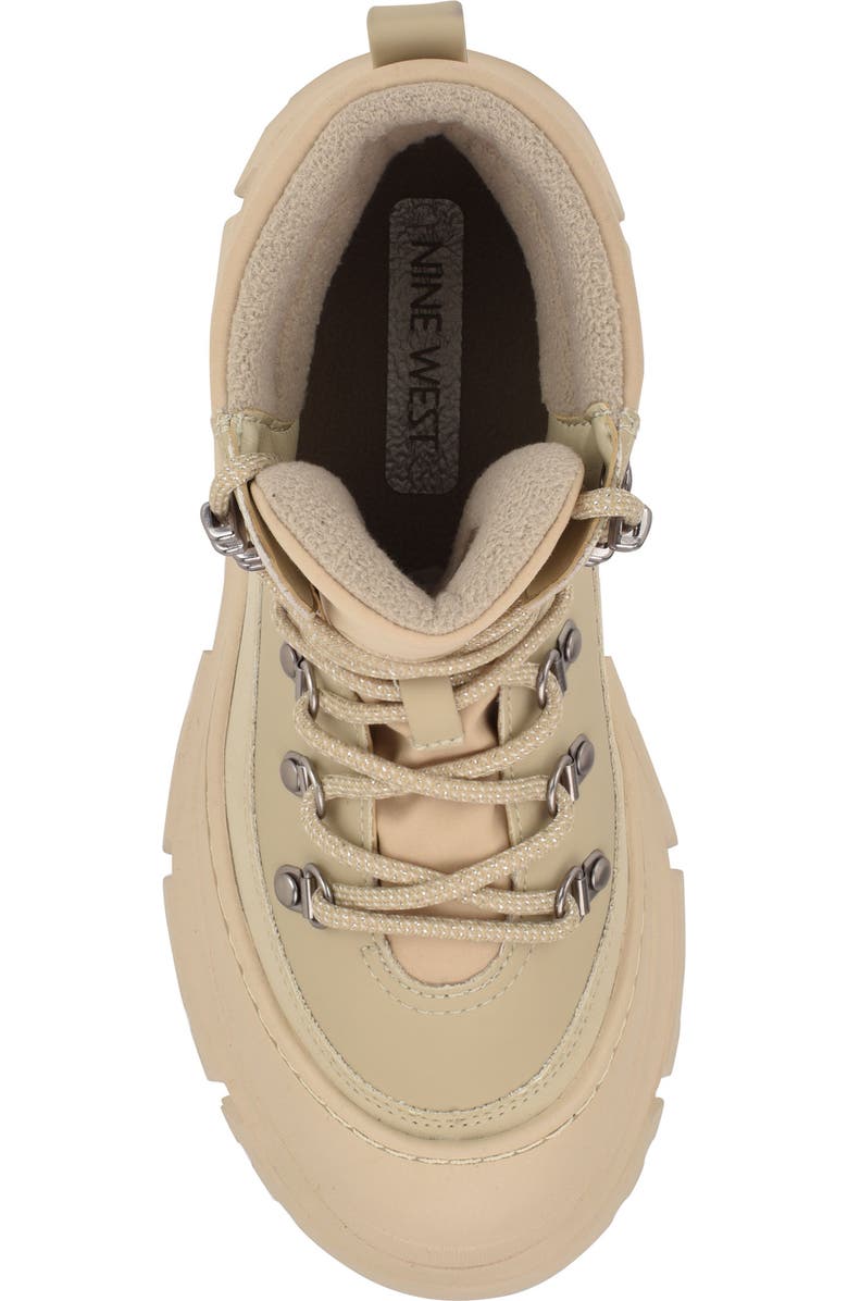 Nine West Budde Lug Sole Bootie, Alternate, color, Light Natural