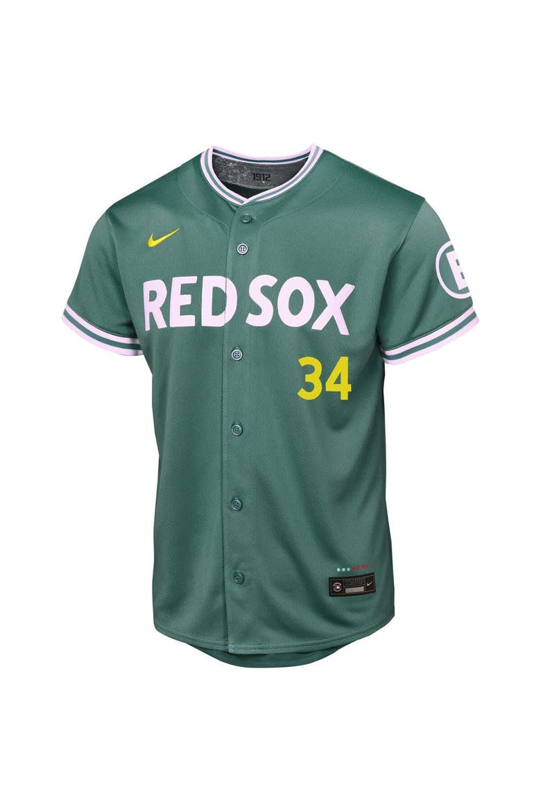 Youth Nike David Ortiz Green Boston Red Sox 2025 City Connect Limited Retired Player Jersey, Alternate, color, Green