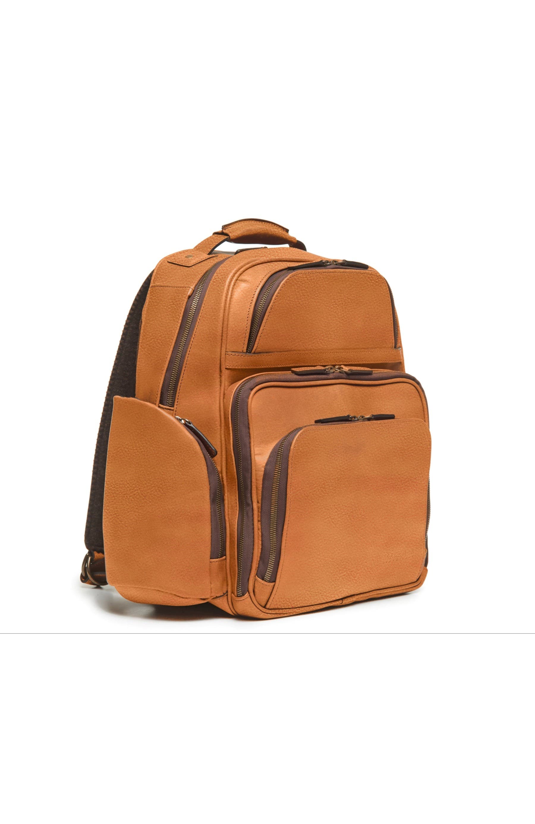 Mason Workday Leather Backpack, Alternate, color, Pebbled Tan