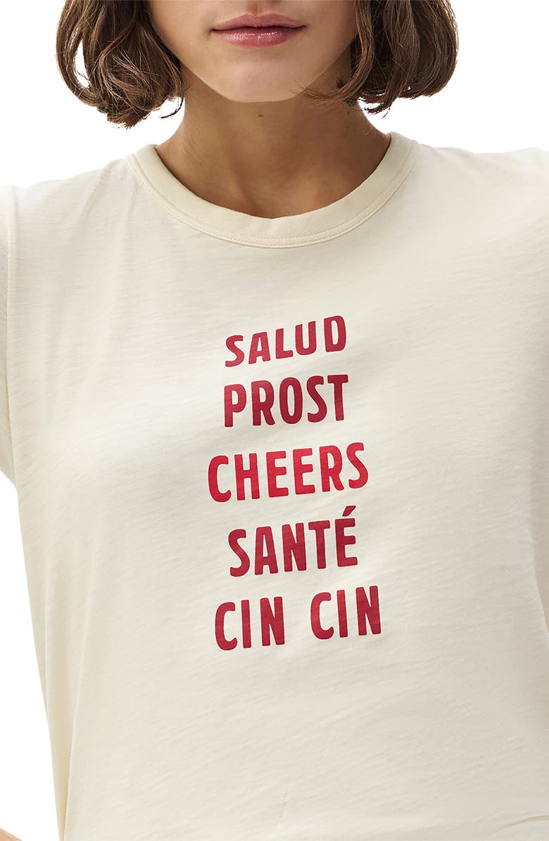 rag & bone/JEAN Cheers Cotton Graphic T-Shirt, Alternate, color, Ivory