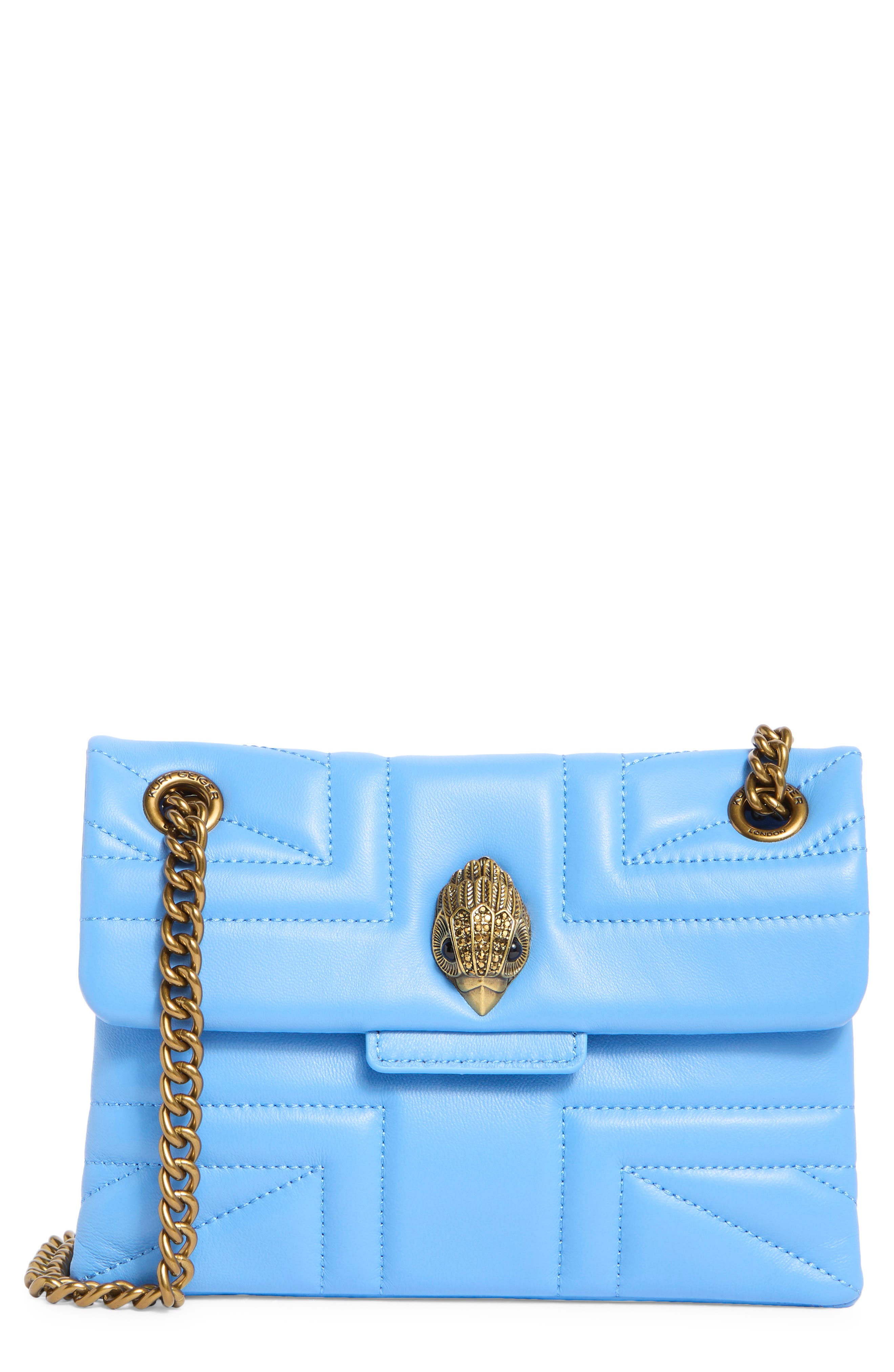 Kurt Geiger London Mini Kensington UJ Leather Shoulder Bag, Main, color, 