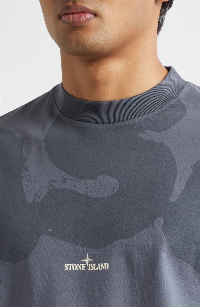 Stone Island Logo Graphic T-Shirt, Alternate, color, Blue Grey