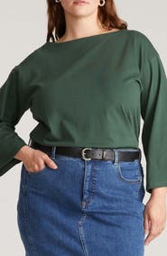 Universal Standard Montauk Breton Stripe Top