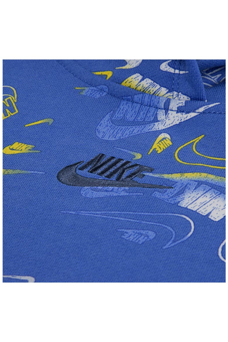 Kids' Reveal Logo Print Hoodie, Alternate, color, COMET BLUE