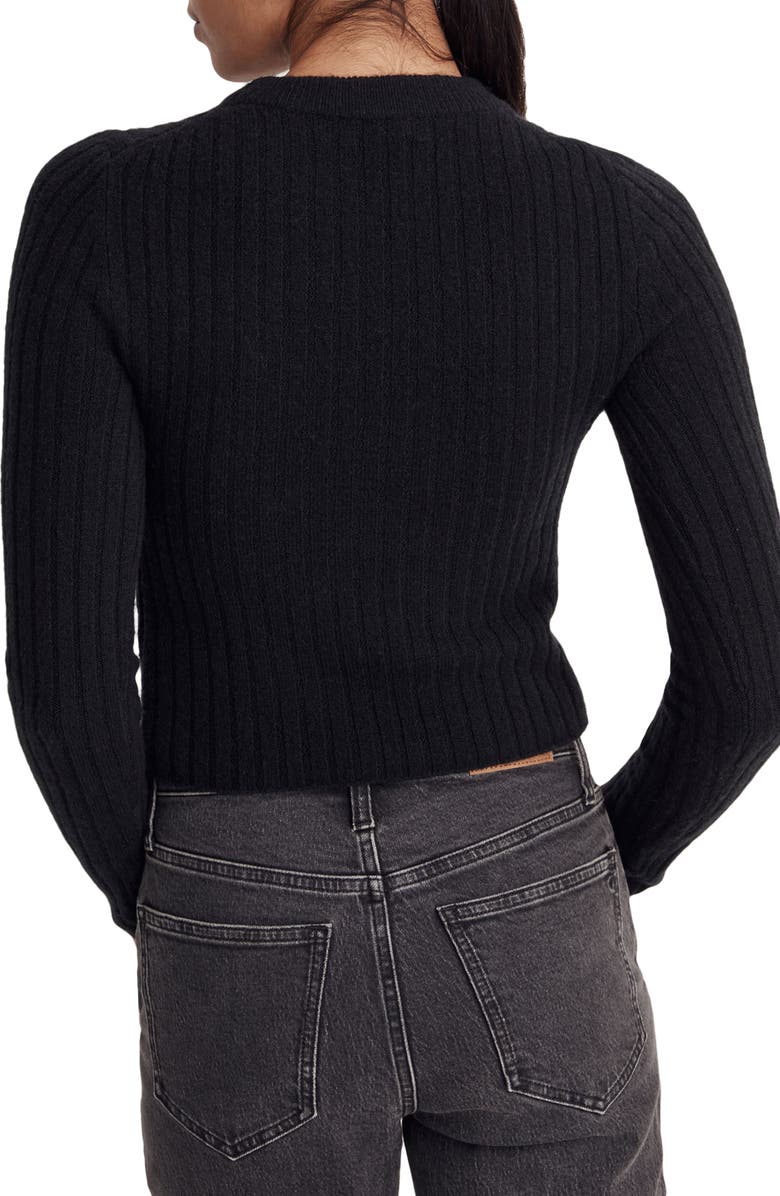 Madewell Readfield Rib Slim Fit Pullover Sweater, Alternate, color,