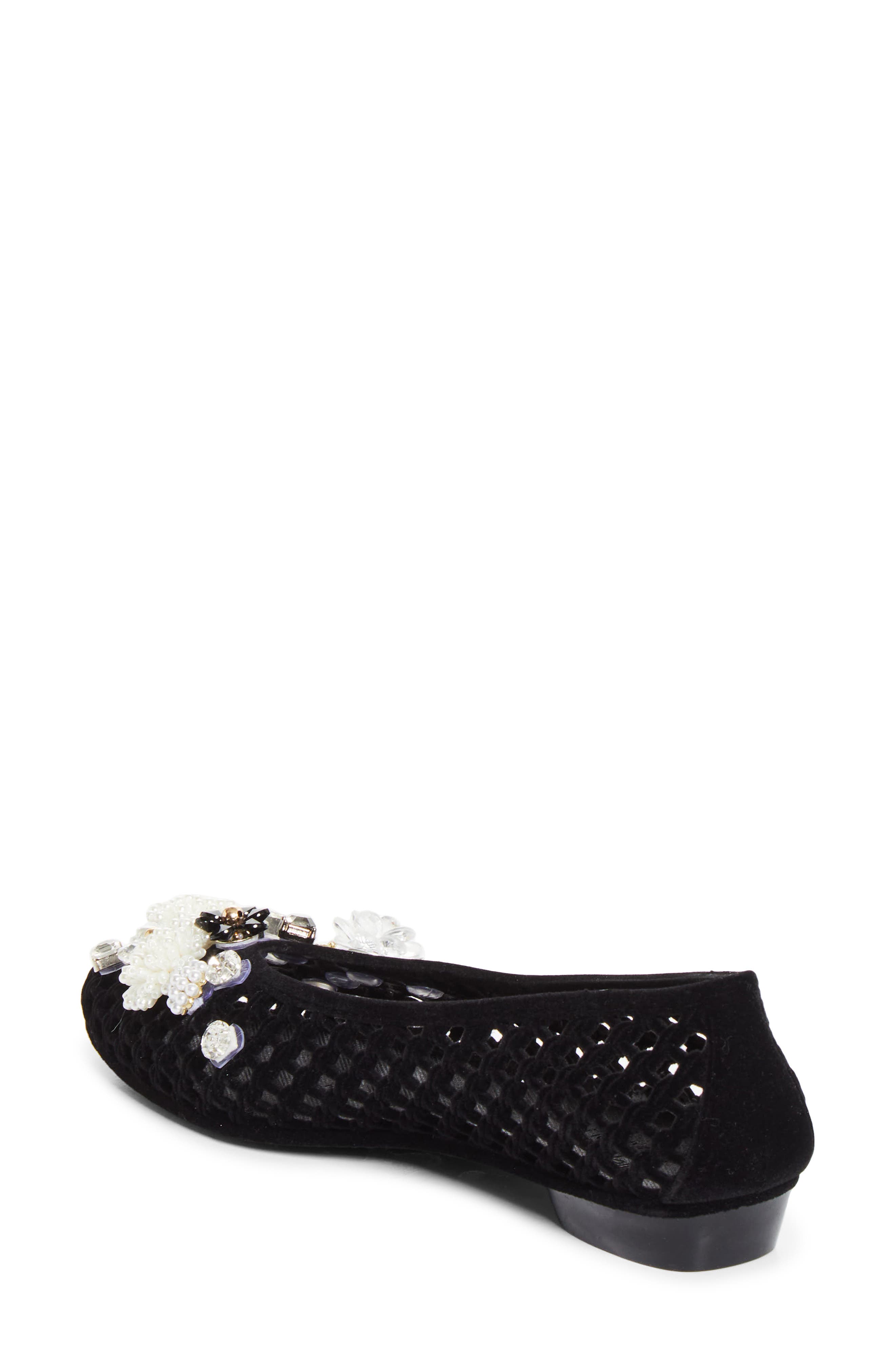 Veil Jelly Ballet Flat, Alternate, color, BLACK