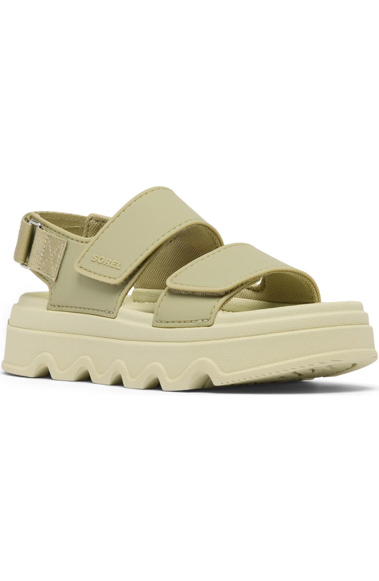 SOREL Kinetic<sup>™</sup> Sunchase Slingback Sandal, Main, color, Dusty Twill/ Light Aloe