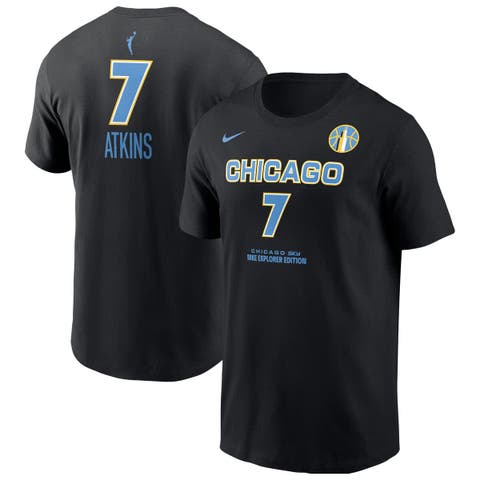 Men's Nike Ariel Atkins Black Chicago Sky Explorer Edition Name & Number T-Shirt